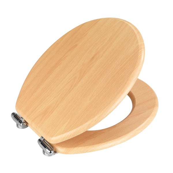 Viegli aizverams tualetes poda sēdeklis Wenko Beech Nature, 43 x 37 cm-image-2