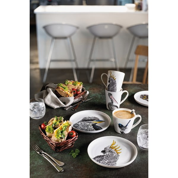 Balts porcelāna šķīvis Maxwell & Williams Marini Ferlazzo Owl, ø 20 cm-image-1