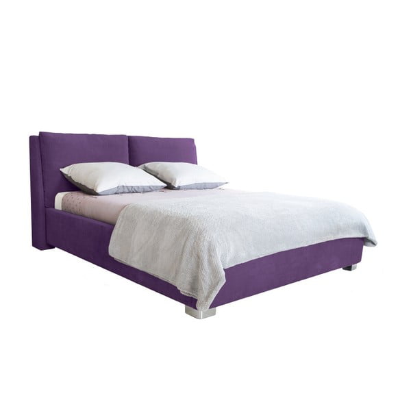 Violeta divguļamā gulta Mazzini Beds Vicky, 180 x 200 cm