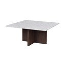 Balti brūns marmora žurnālgaldiņš 90x90 cm Brooksville – Rowico