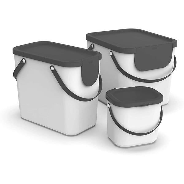 Balts kompostējamo atkritumu konteiners 6 L Albula – Rotho-image-3