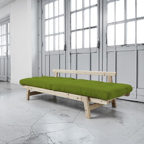 Dīvāns gulta Karup Step Natural/Lime-image-3