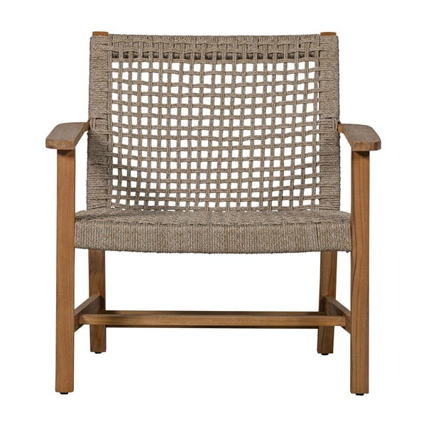 Bēšs/dabīga toņa masīvkoka dārza atpūtas krēsls Copper – Exotan-image-3