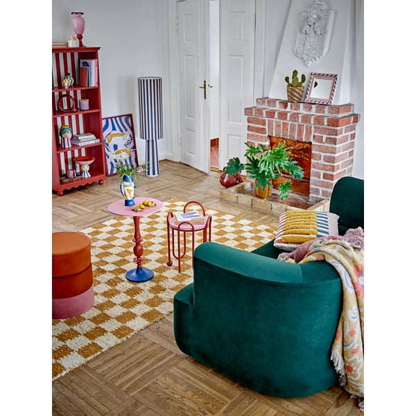 Rozā stikla vāze (augstums 34 cm) Frills – Bloomingville-image-1