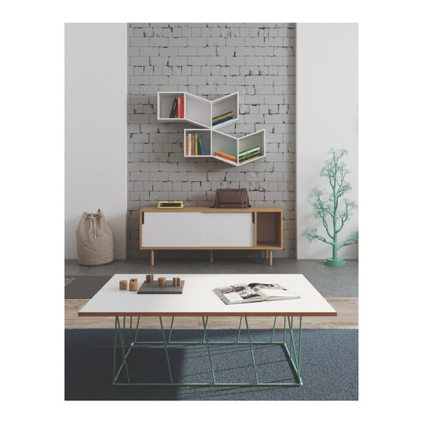 Balta kumode TemaHome Dann Oak-image-2