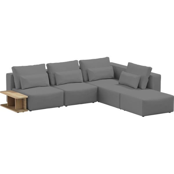 Pelēks stūra dīvāns (ar maināmu stūri) Riposo Ottimo – Sit Sit