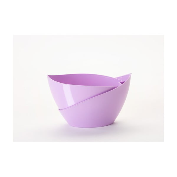 Pasteļviolets pašapūdeņojošs puķu pods Plastia Doppio-image-3