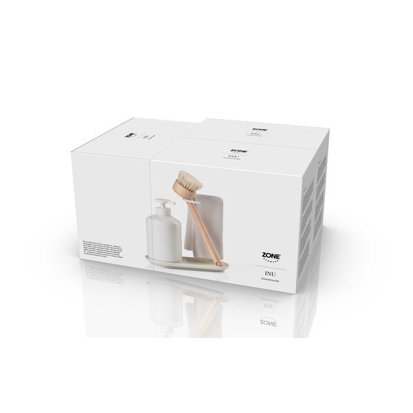 Balts plastmasas/māla mazgāšanas līdzekļu turētājs Inu – Zone-image-4