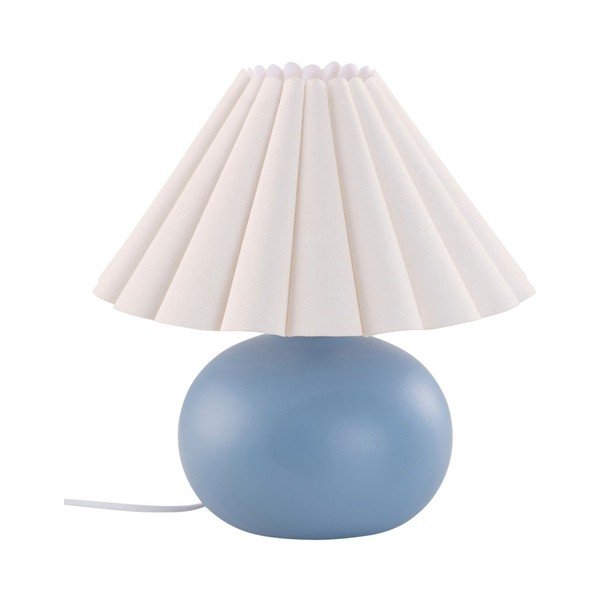Balta/zila keramikas galda lampa (augstums 34 cm) Crasso – Jotex