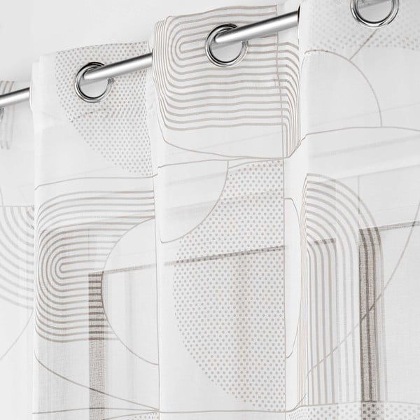 Balts dienas aizkars 140x280 cm Esquisse – douceur d'intérieur-image-1