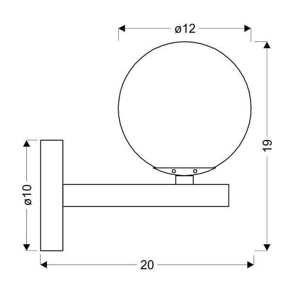 Melna sienas lampa Kama – Candellux Lighting-image-2