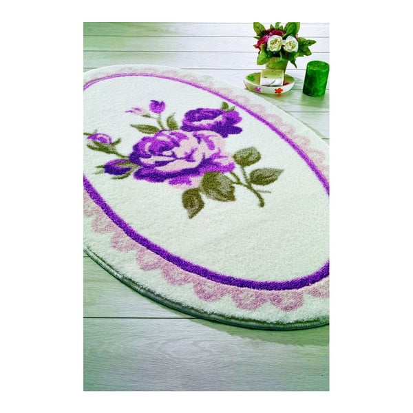 Violets vannas paklājs Confetti Bathmats Rosa, 80 x 130 cm