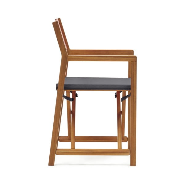 Melns/koka dārza krēsls Thianna – Kave Home-image-2