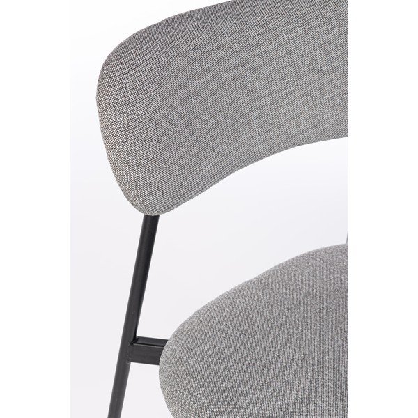 Pelēks polsterēts pusdienu krēsls Inka – Yes Everyday-image-1
