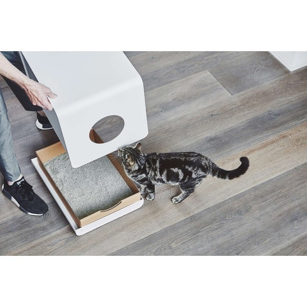 Balta kaķu tualete 41x54,5 cm Sito White – MiaCara-image-1