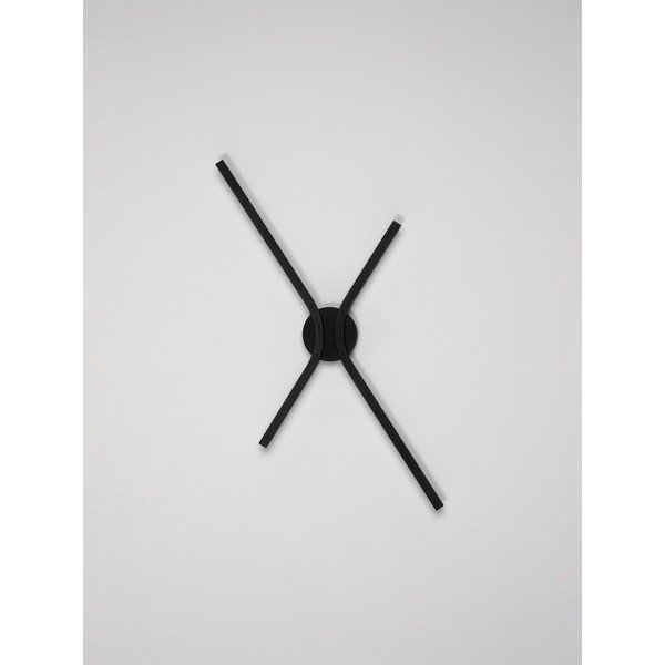 Matēti melna alumīnija LED sienas lampa ar regulējamu spilgtumu Akro – Nova Luce-image-3