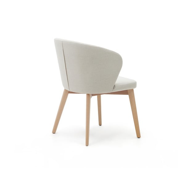 Krēmkrāsas polsterēts ēdamistabas krēsls Darice – Kave Home-image-4