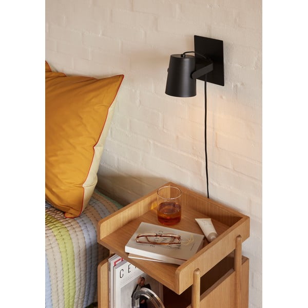 Melna sienas lampa Ardent – Hübsch-image-1