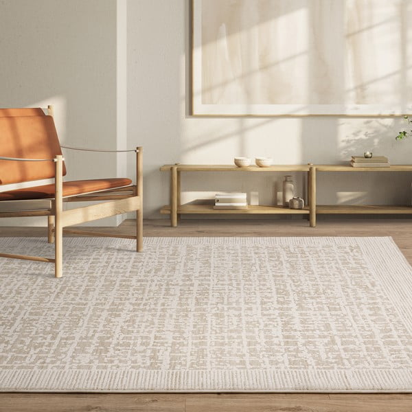 Krēmkrāsas paklājs 200x300 cm Anders Beige Natural – Asiatic Carpets-image-1