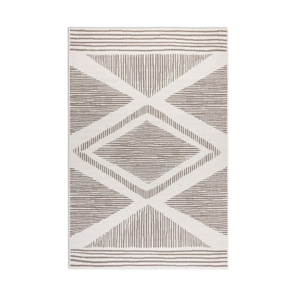 Brūns/krēmkrāsas āra paklājs 200x290 cm Gemini – Elle Decoration