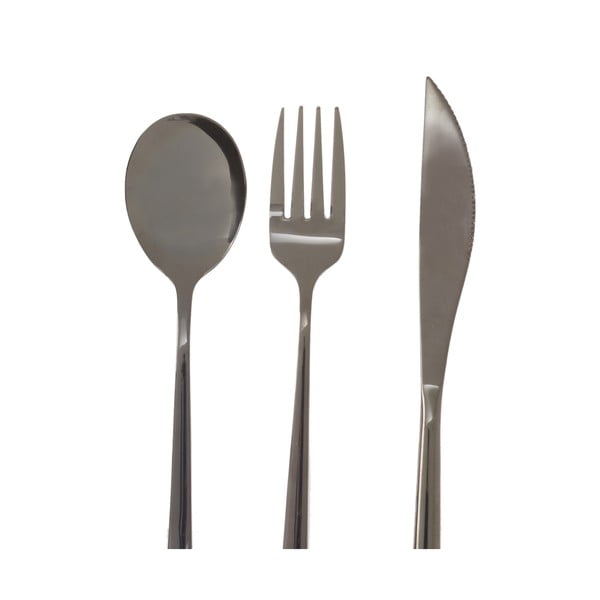 Melns nerūsējošā tērauda galda piederumi (3 gab.) Mimo – Premier Housewares-image-2