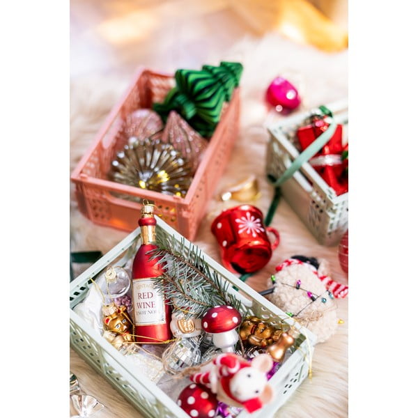 Stikla Ziemassvētku eglītes rotājumi (4 gab.) Mushroom – Sass & Belle-image-4