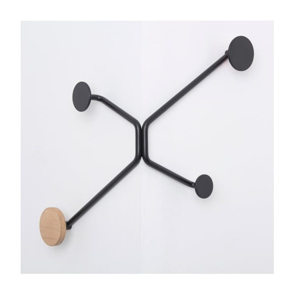 Melns sienas pakaramais ārējam stūrim Gazzda Hook-image-2