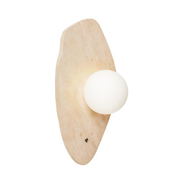 Bēša akmens sienas lampa ø 10 cm Hilde – Opviq lights-image-4