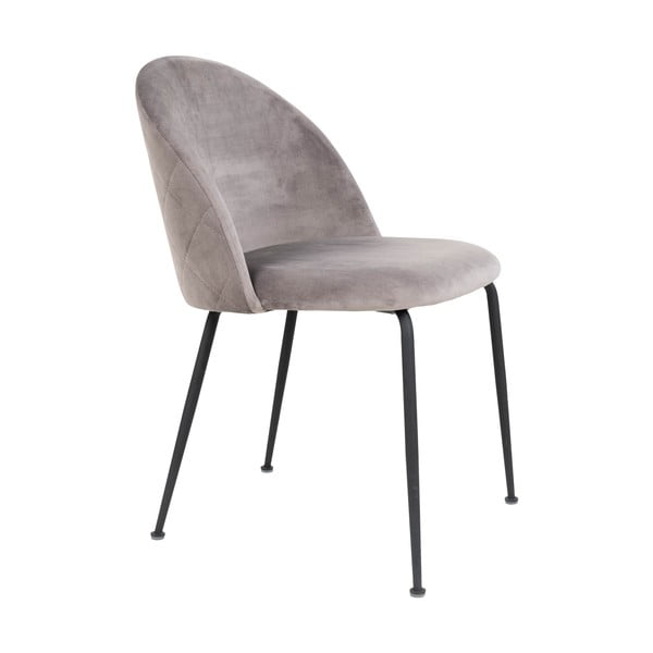 Gaiši pelēki samta pusdienu krēsli (2 gab.) Geneve – House Nordic-image-3
