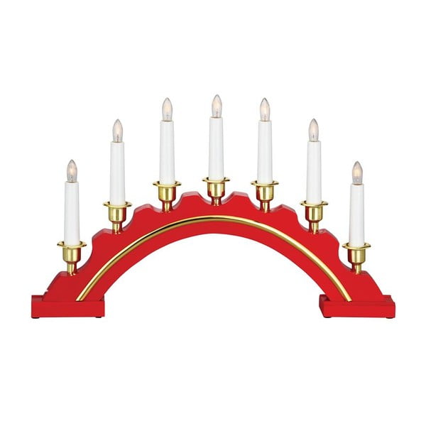 Sarkans/zelta krāsas gaismas dekors ar Ziemassvētku motīvu Celine – Markslöjd