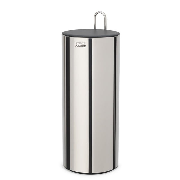 Sudraba krāsas metāla tualetes papīra turētājs Luxe – Joseph Joseph