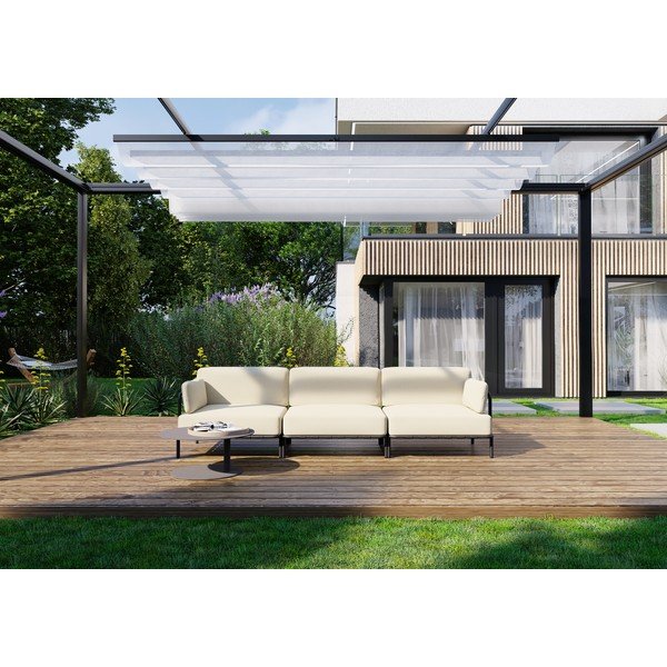 Bēšs dārza modulārais dīvāns 234 cm Salve – Sit Sit-image-4