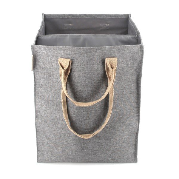 Pelēks tekstila veļas grozs 71 l Laundry Hub Tweed duplo – Rolser-image-4