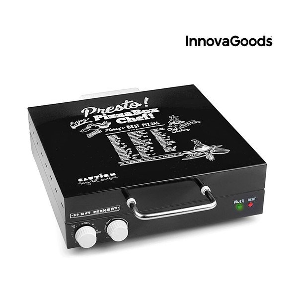 Elektriskā picas kaste ar InnovaGoods pavārgrāmatu, jauda 1200 W-image-2