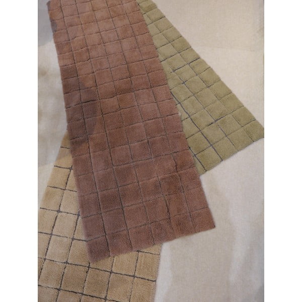 Bēšs ar rokām darināts vilnas paklājs 170x240 cm Mosaic Sandstone – Lorena Canals-image-3