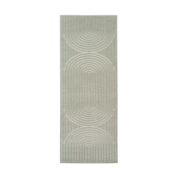 Zaļš iekštelpu un āra celiņa paklājs 80x250 cm Nova 1201 – Ayyildiz Carpets
