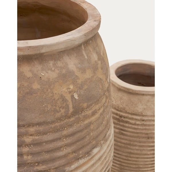 Terakotas puķu podi (2 gab.) ø 54 cm Llonga – Kave Home-image-4