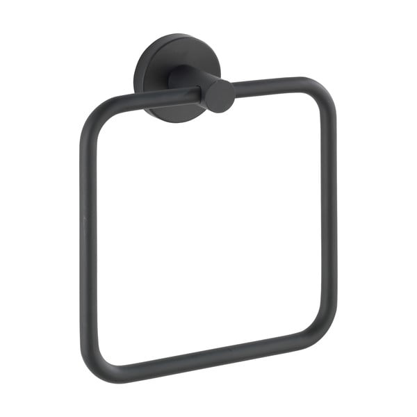 Matēti melns nerūsējošā tērauda sienas dvieļu turētājs Bosio – Wenko-image-2