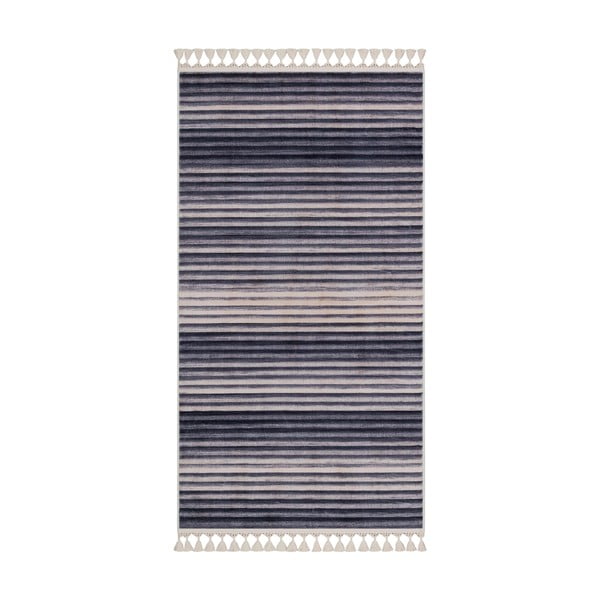 Pelēks/bēšs mazgājams paklājs 200x80 cm – Vitaus