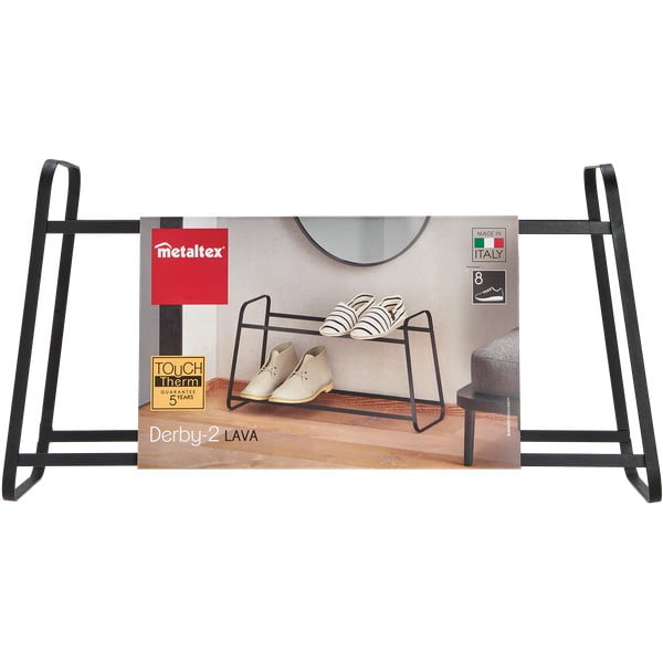 Melns divlīmeņu apavu statīvs Metaltex Derby-image-2