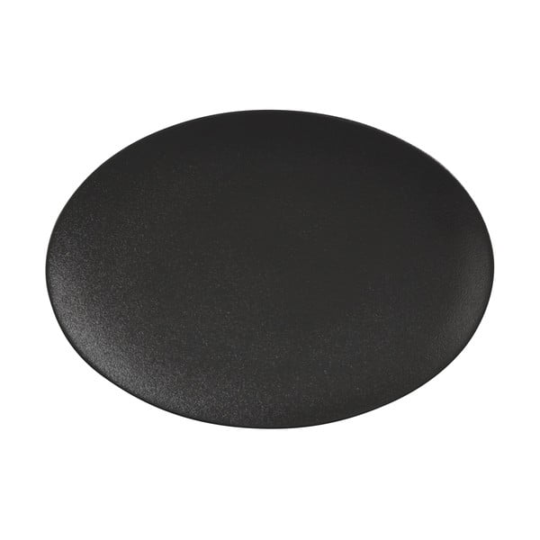 Melns keramikas servēšanas šķīvis 22x30 cm Caviar – Maxwell & Williams