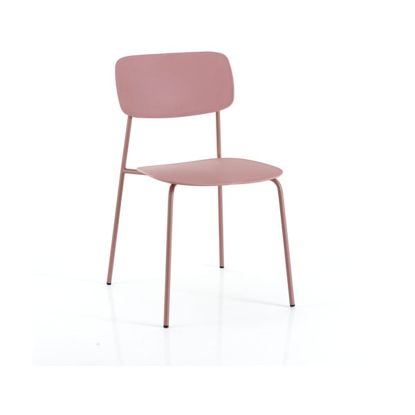 Rozā ēdamistabas krēsli (2 gab.) Primary – Tomasucci