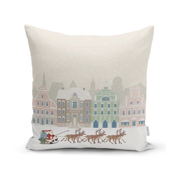 Spilvendrāna ar Ziemassvētku motīvu 43x43 cm Merry Christmas – Mila Home