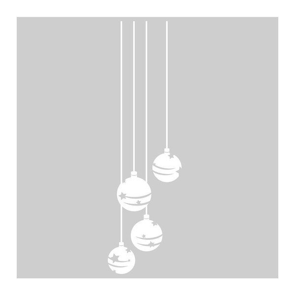 Ziemassvētku uzlīme Ambiance Ziemassvētku bumba-image-1