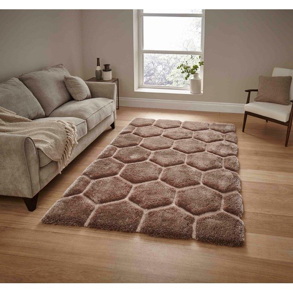 Bēšs ar rokām darināts paklājs Think Rugs Noble House, 120 x 170 cm-image-1