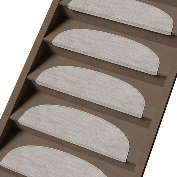 Krēmkrāsas kāpņu paklāji (16 gab.) 20x65 cm Desert Sand – Vitaus-image-1