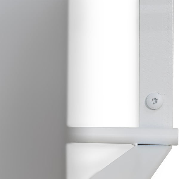 Balts metāla sienas pakaramais ar plauktu 100 cm Rex – Spinder Design-image-3