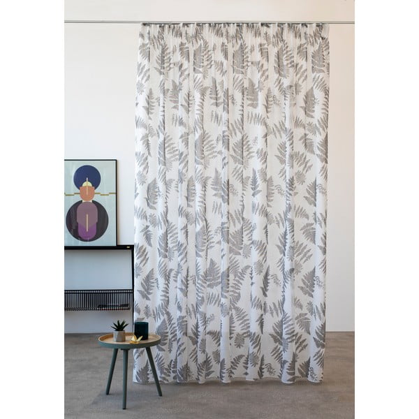 Balts/pelēks dienas aizkars 300x260 cm Feriga – Mendola Fabrics