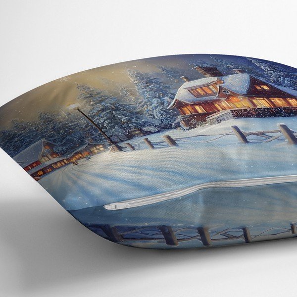 Spilvendrāna ar Ziemassvētku motīvu 43x43 cm – Mila Home-image-1