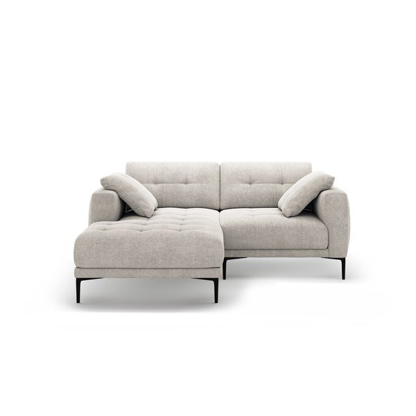 Bēšs stūra dīvāns (ar kreiso stūri/ar zvilni) Bemy – Micadoni 
